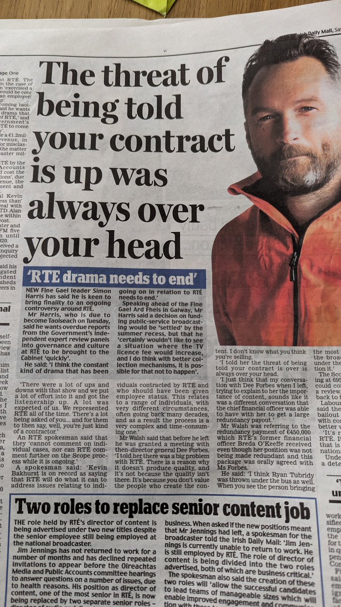 Great piece by @AislingTM in @irishdailymail This headline is particularly true. Page 4. Employment Rights should never be discretionary or used to coerce. Keith Walsh is super talented and deserved better. 👏🏼💪🏼