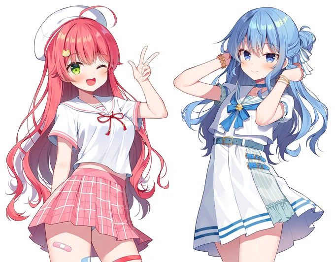 #対になってる絵をあげるみこめっと 