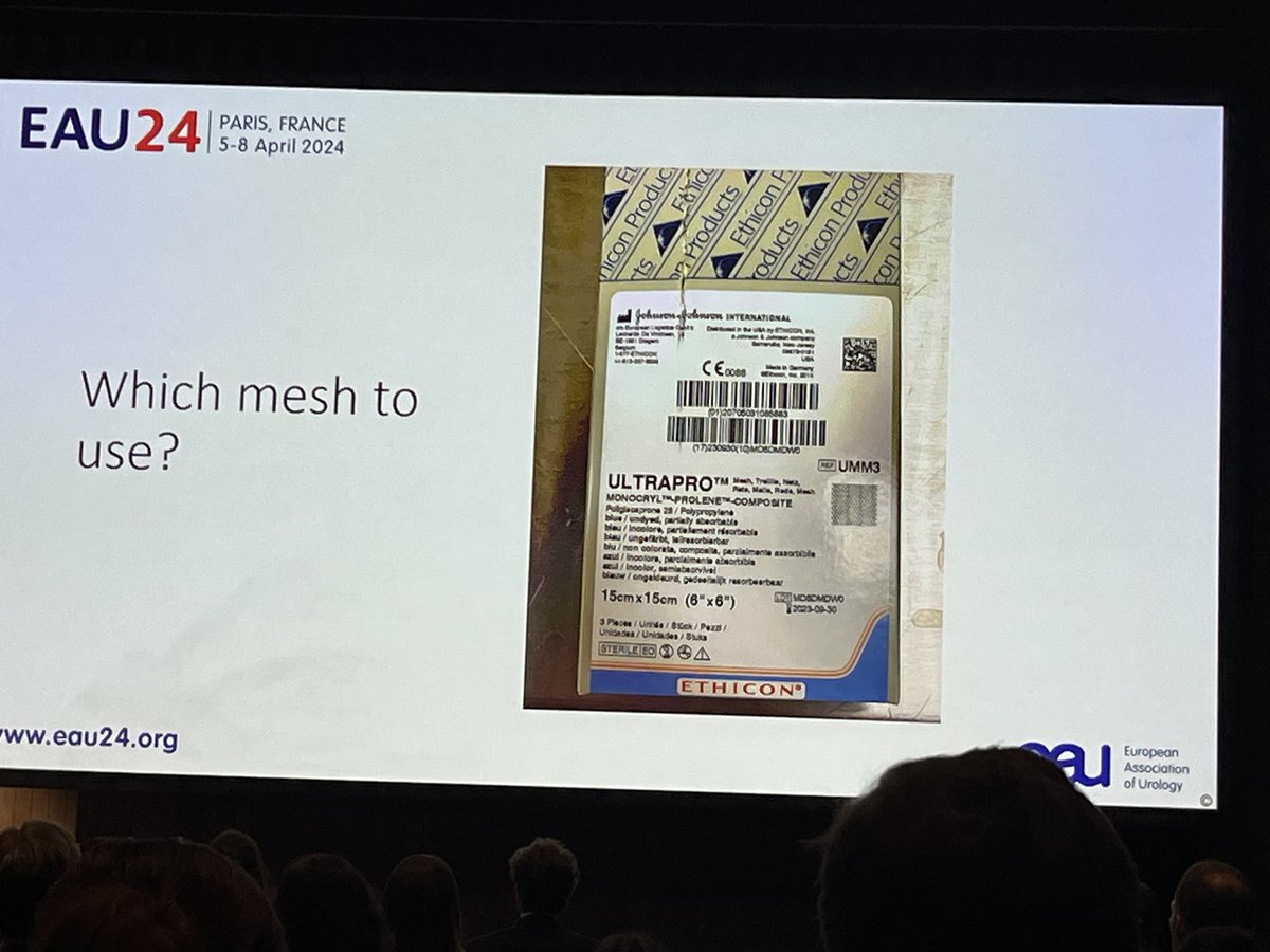 Tips and tricks on the use of mesh in IPP surgery: Macroporous lightweight mesh; size 14 hegar, close the false channel, mulcahy rerouting, cylinders inflated for 1 week @donwglee #eau24