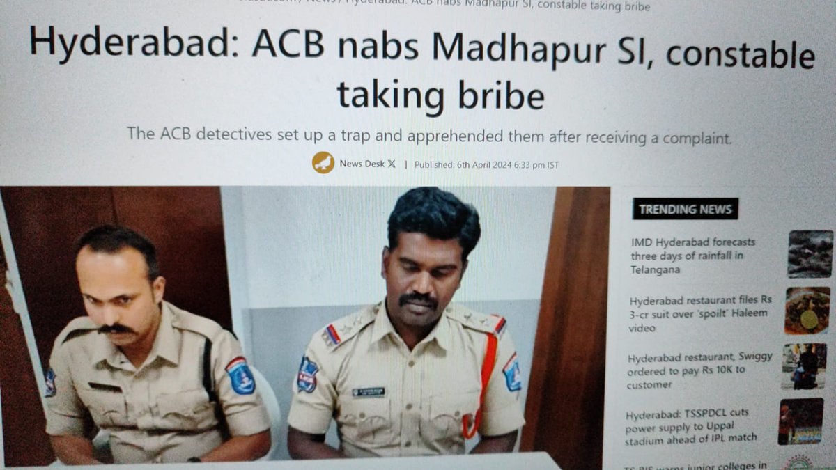 Rads0071's tweet photo. Another incident of blatant corruption in @psmadhapur_cyb
Police at this station are indulging in blatant violations of law, custodial torture, beating and framing people who come to seek help
Well done!!
#Justice4Techie
@fpjindia
@realsiff https://t.co/VMQ0fsSF02