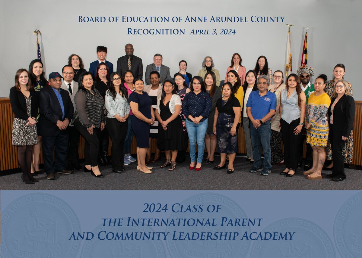 🎉Congratulations to the 9th International Parents and Community Leadership Academy graduates! #IPCLA 2024🙌🏽 We are very proud to work with you as leaders of our international community. #BelongGrowSucceed 🌟#AACPSFamily