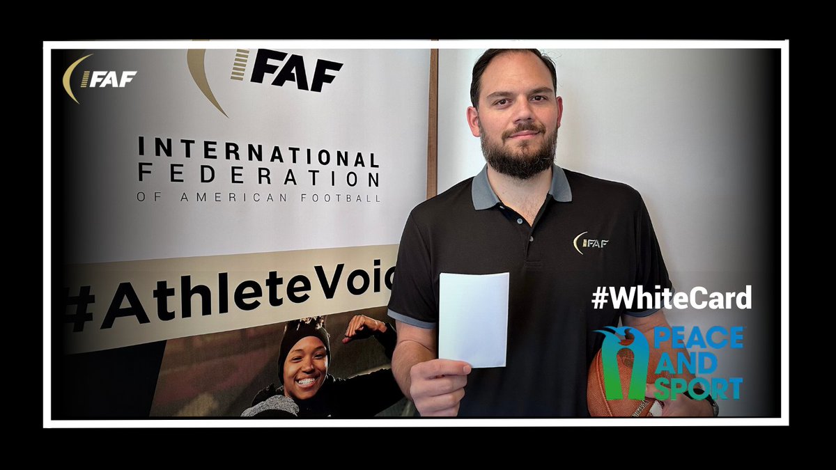 I raise my #WhiteCard today for the International Day of Sport for Development and Peace with @peaceandsport #SpeakYourPeace @IFAFMedia