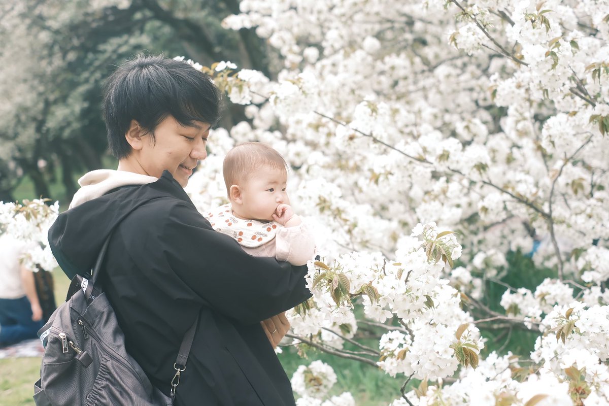 娘、初めての桜。

去年の今頃はまだお腹の中にいたのに、あっという間に大きくなっちゃうな。
来年もみんなで桜を見に行こうね｡❀

#photograghy #coregraphy 
#fujifilm_xseries