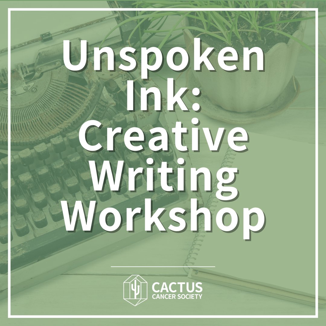 cactuscancersoc's tweet photo. Join us for a 4-week session of Unspoken Ink, a program designed to take you from diagnosis to survivorship through open-ended writing prompts.
It start on April 8 at 3pm PT/5pm CT/6pm ET and runs for 4 Mondays throughout the month of April!
https://t.co/MYc3hYVMCk
#AYACSM https://t.co/vvUTrsEdlQ