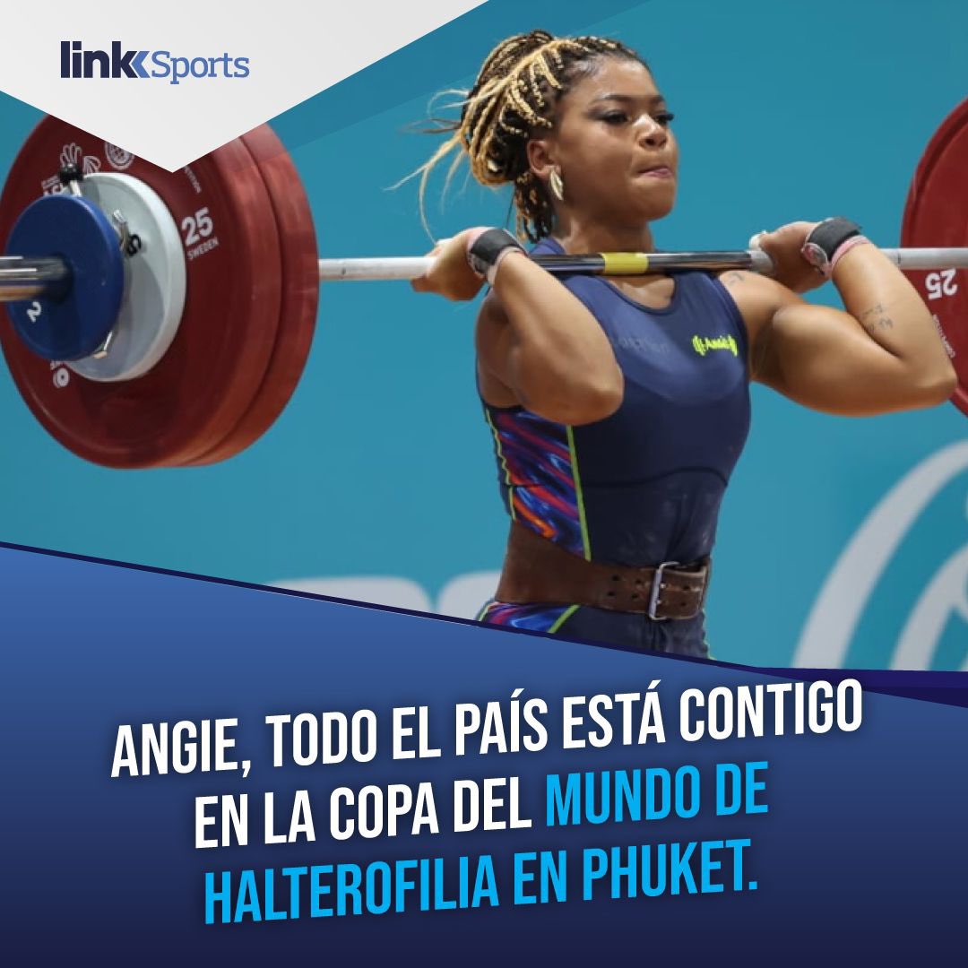 linksports_'s tweet photo. Angie Palacios, el país te acompaña en esta nueva meta 🙌🏻 

La Copa del Mundo de Halterofilia en Phuket, ¡es tuya 🏋🏽‍♀️!

 #Auspiciantes #DeportistasDeAltoRendimiento #Colaboración
#Auspiciantes #Colaboración #Crecimiento”
#JuntosAlcanzaremosMásMetas #Marketing #Publicidad #Ecuador https://t.co/bpuYz0o1e1