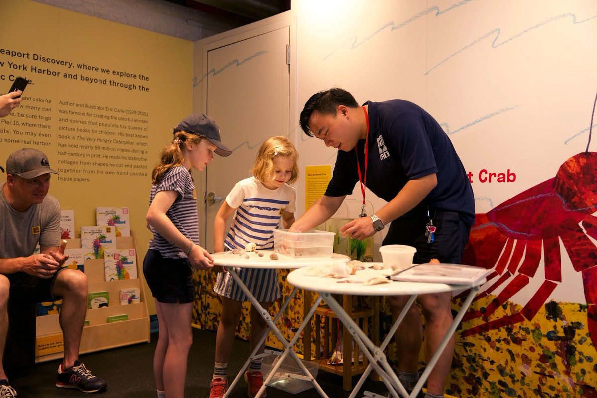 We are entering the final week of “Seaport Discovery: Exploring Our Waters with Eric Carle”. The exhibit is on view through April 14. Don't miss out on this engaging discovery room of maritime-themed art by #EricCarle before it closes seaportmuseum.org/seaportdiscove…