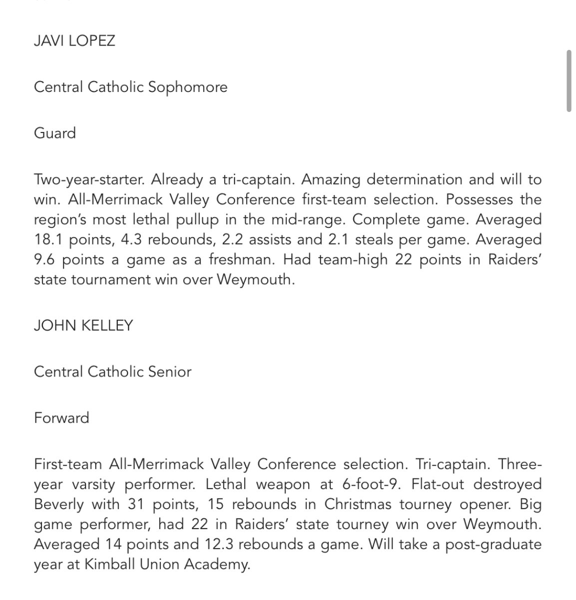 CCHS Raiders (@ccraider_sports) on Twitter photo Boys Basketball Eagle Tribune All-Stars
eagletribune.com/sports/2024-ea…
Congratulations Javi and JK! #wearecentral <a href="/CCRaider_Bhoops/">CCHS Boys Bball</a> Boys Basketball Eagle Tribune All-Stars
eagletribune.com/sports/2024-ea…
Congratulations Javi and JK! #wearecentral <a href="/CCRaider_Bhoops/">CCHS Boys Bball</a>