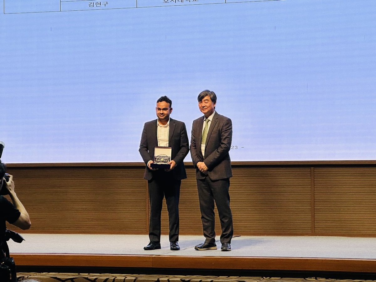 I am thrilled to share that I have been awarded the prestigious Early Career Research Award in the field of soil and groundwater environment in #Korea. This is a significant milestone in my research journey, and I am incredibly grateful for this recognition of my dedication.