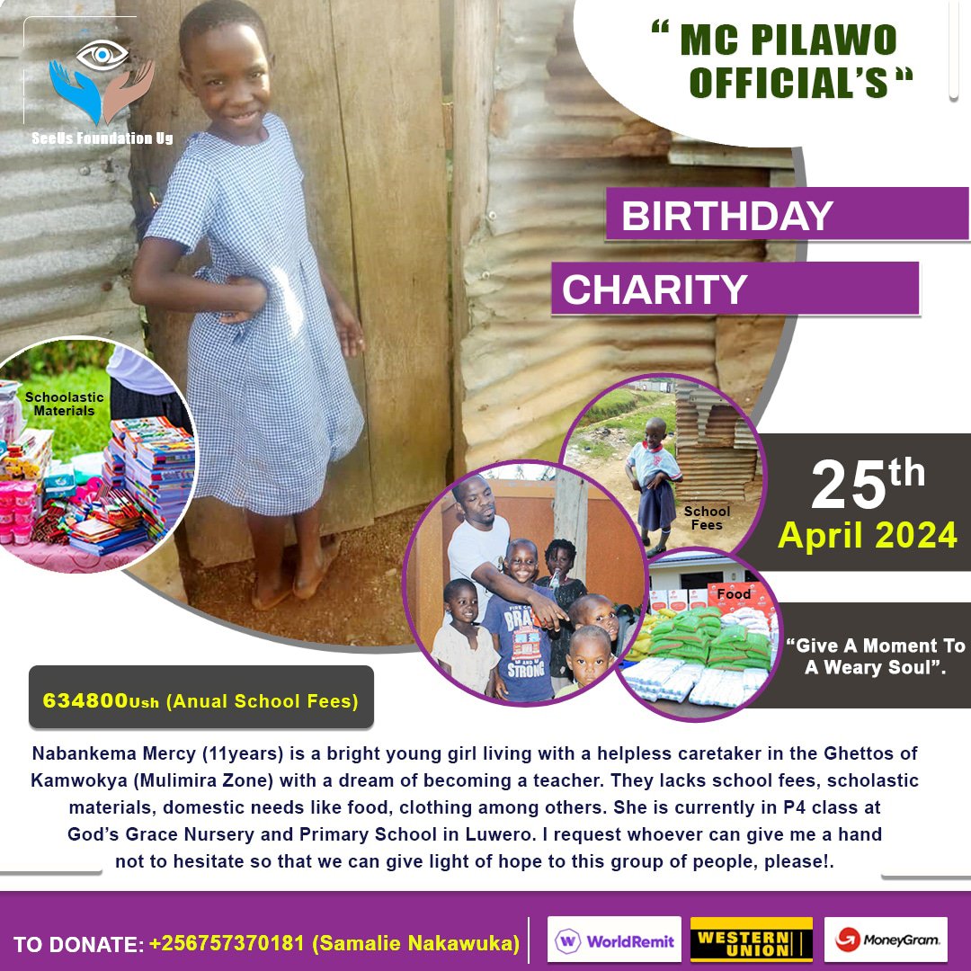 It's not how much we give but how much love we put into giving. As a norm, 25th April I will be in Mulimira Zone(Kamokya) trying to reach out to this Needy child &amp; her care taker. Any Support Rendered is Kindly Appreciated🙏🏽 <a href="/SpiceDianaUg/">𝐒𝐏𝐈𝐂𝐄 𝐃𝐈𝐀𝐍𝐀</a> <a href="/BarbieItungoK/">Barbie Kyagulanyi</a> <a href="/HEBobiwine/">BOBI WINE</a> <a href="/mkainerugaba/">Muhoozi Kainerugaba</a>
