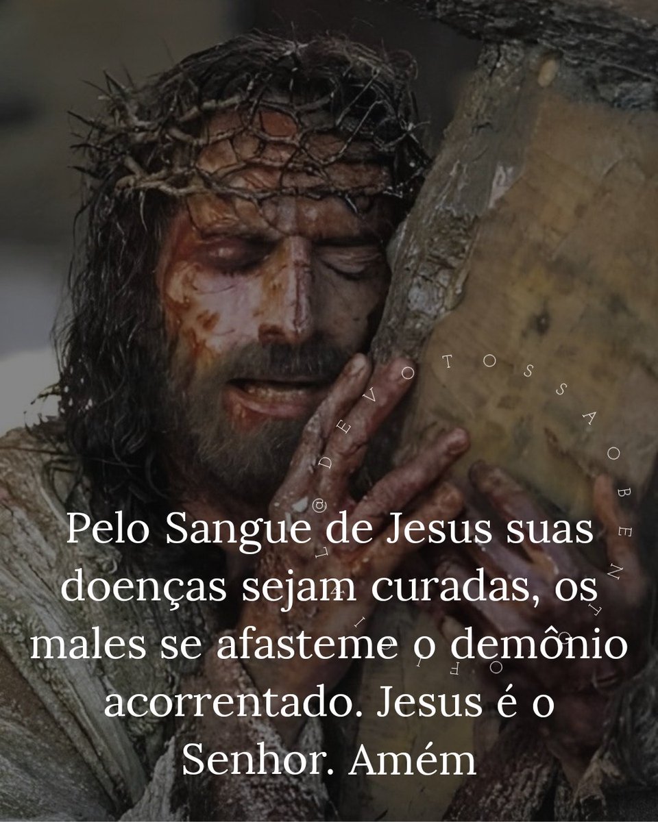 Nossa Senhora do Rosário (@nsenhorarosario) on Twitter photo “Que o Sangue de Jesus possa ser derramado agora sobre todas as famílias que evocam com fé o nome de Jesus.” Que o Sangue de Jesus nos proteja de toda maldição e cilada do inimigo, amém!
Siga-nos <a href="/DevotosSaoBento/">Devotos São Bento.oficial</a>
Quem como Deus? Ninguém!
#cruzsagrada #oracaopoderosa #oração “Que o Sangue de Jesus possa ser derramado agora sobre todas as famílias que evocam com fé o nome de Jesus.” Que o Sangue de Jesus nos proteja de toda maldição e cilada do inimigo, amém!
Siga-nos <a href="/DevotosSaoBento/">Devotos São Bento.oficial</a>
Quem como Deus? Ninguém!
#cruzsagrada #oracaopoderosa #oração