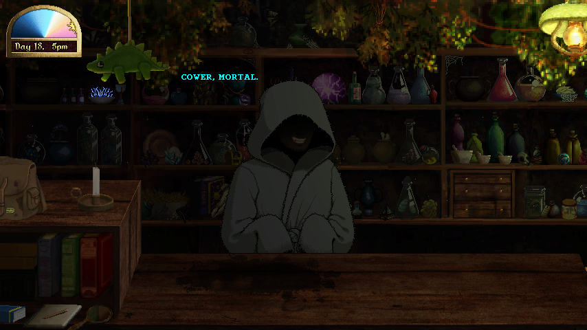 kateri_t's tweet photo. A mysterious stranger enters the shop. #chymicalia #ScreenshotSaturday https://t.co/LZwuBWg5fT