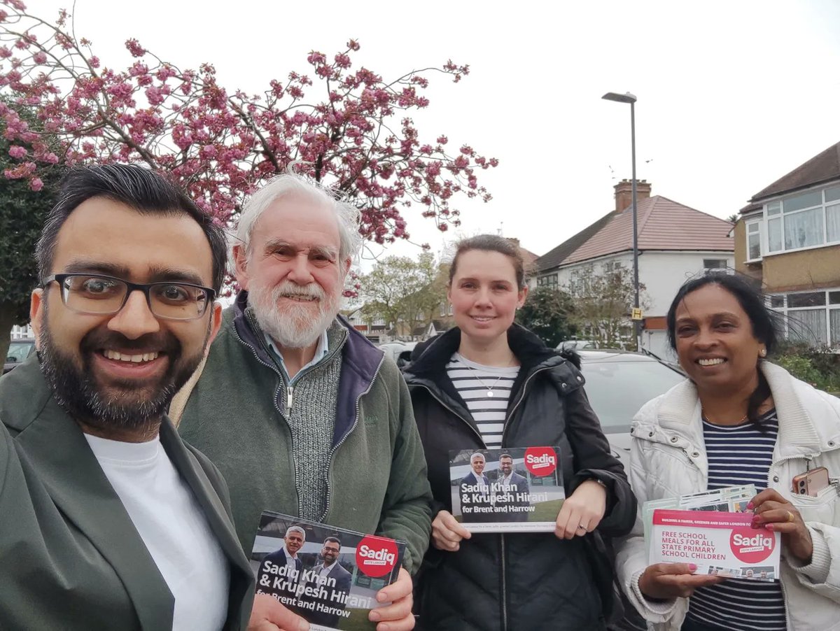 An amazing campaigning session in Headstone Ward this morning with the @HarrowLabour team. On May 2nd use all your votes for @SadiqKhan and @LondonLabour 🌹🌹🌹