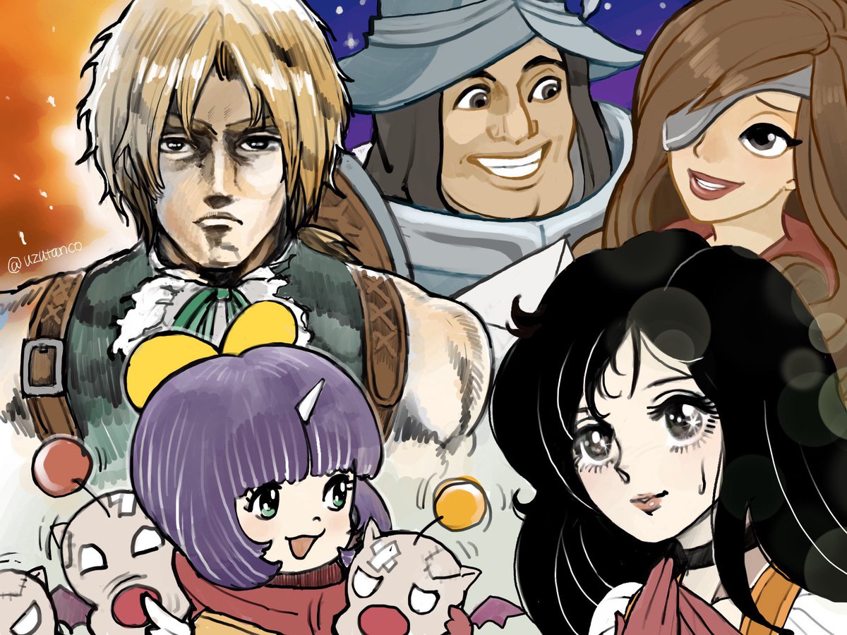 FF9と何かいろいろのファンアート（加筆修正）