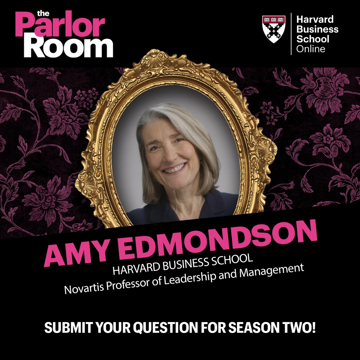 Soon, we'll be chatting with @AmyCEdmondson for season 2 of #TheParlorRoom podcast! If you have a question for Professor Edmondson, just drop it in the comments. You might get it answered on the show! ✨