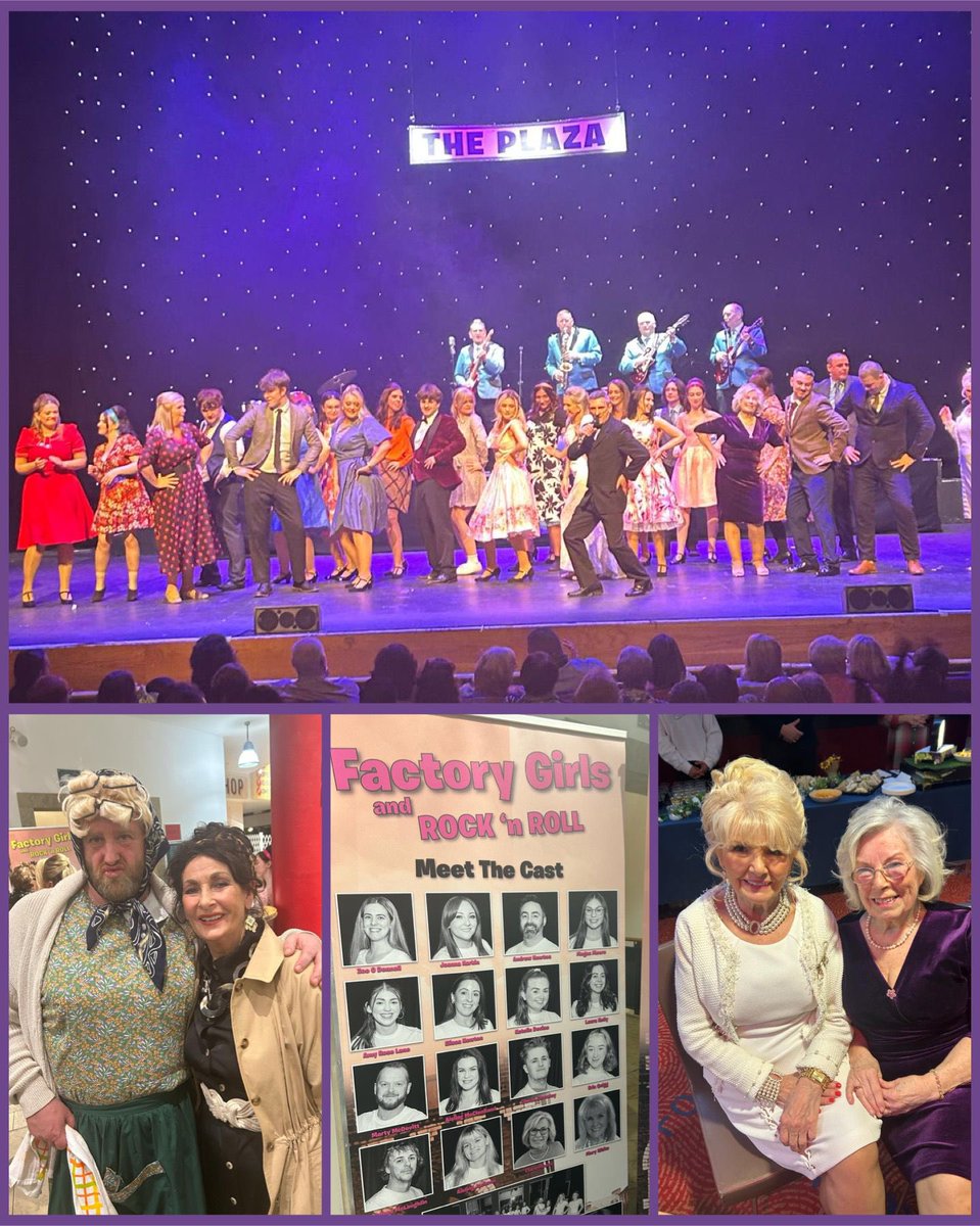 🧵 🪡 🎶 Great to see Factory Girls and Rock ‘n Roll back by popular demand! Brilliant opening night at @MillenniumForum 👏 Bualadh bos mór to Grove Theatre Group’s talented cast & crew. A wonderful celebration of Derry heritage, history & people. #LoveDerry #factorygirls
