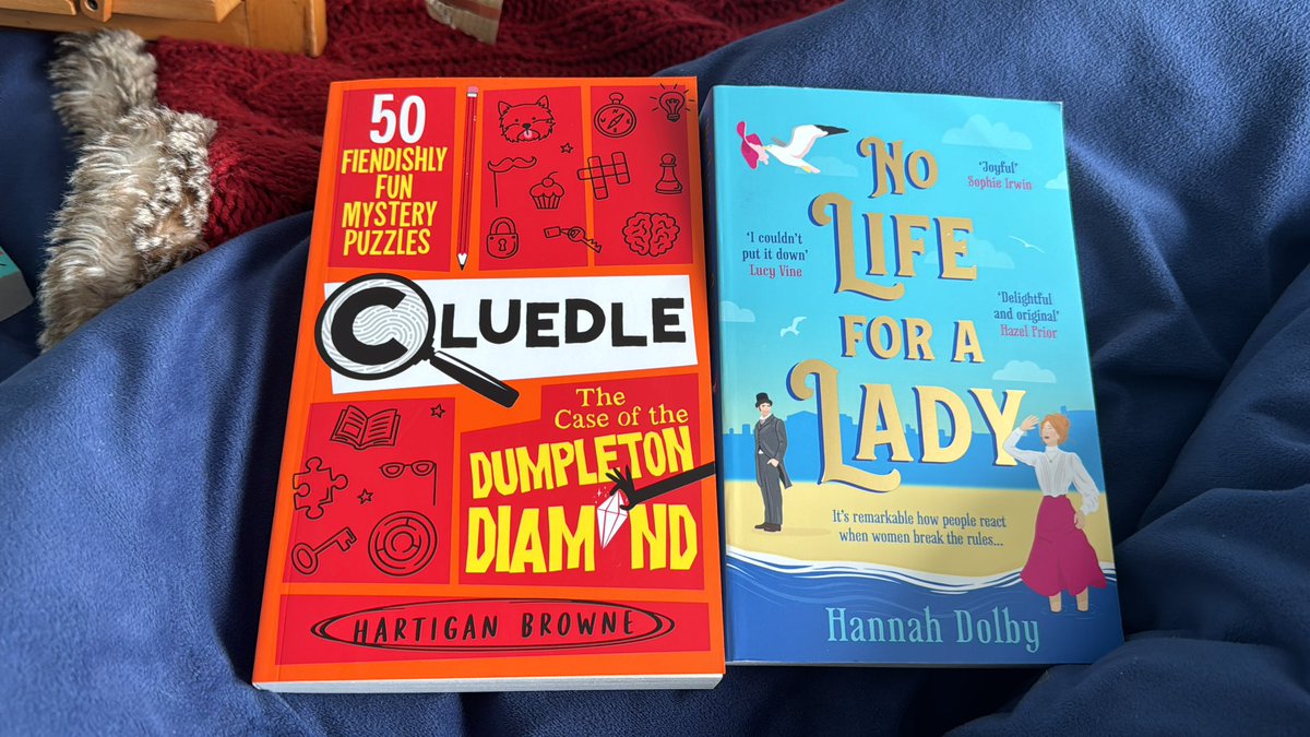My friend has just got me these two books from @westbournebooks No Life For a Lady by Hannah Dolby and Cluedle The Case of The Dumpleton Diamond by Hartigan Browne. I look forward to getting stuck into both of them.