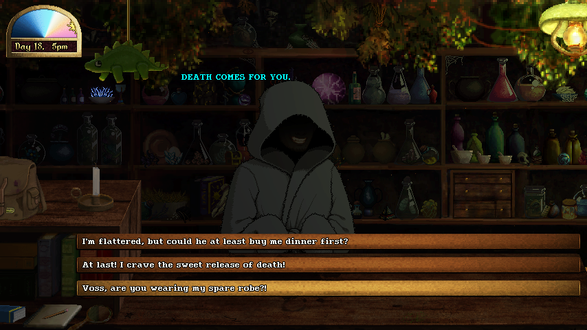 kateri_t's tweet photo. A mysterious stranger enters the shop. #chymicalia #ScreenshotSaturday https://t.co/LZwuBWg5fT