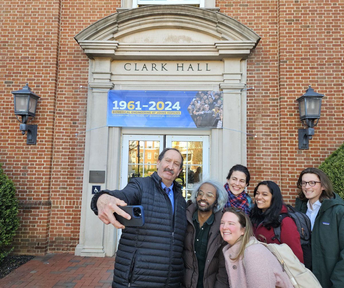 Seen at the #HopkinsBME 60th Anniversary Celebration: BME Professor and Director Michael I. Miller's selfie within a selfie!