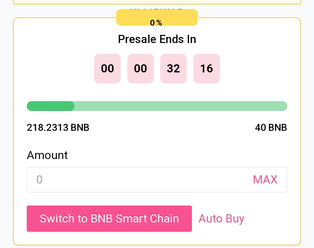 DaCryptoAgency's tweet photo. Prelaunch Update 1 : 

@alpharabbitbsc has been able to raise more than 200+ #BNB and are looking quite bullish. 

Now 30 mins left if you have list not participated in the presale than check them out !! They have got good branding and narrative to make a bullish launch 💪

Prelaunch call for @pinkecosystem
Fairlaunch

@alpharabbitbsc 

"$ARABBIT We are not only just meme. It’s a utility + Meme with revenue sharing"

🔗Link : 
 https://t.co/DiK8LlPrvP

🔒 AUDIT | ✅KYC

🌐 Website : https://t.co/aBlDQOM81p

✈️ Telegram: 
https://t.co/abliNhvdK3