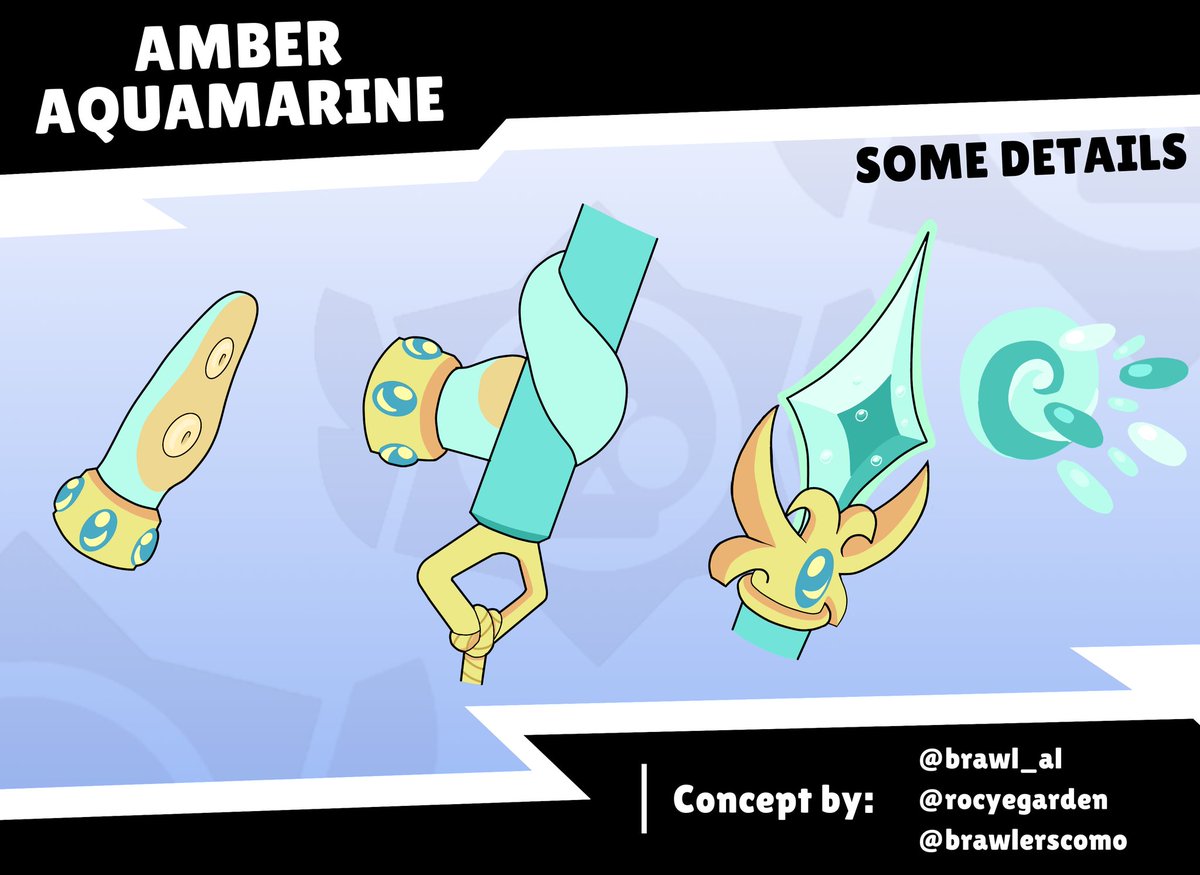 Rocyegarden's tweet image. Amber aquamarine its here! 💎🌊

The first skin collab from me, @BrawlersComo and @brawl_al 

Link for vote: make.supercell.com/en/user/rocye-…

#supercellmake #BrawlStarsArt #brawlstarsfanart #BrawlStars