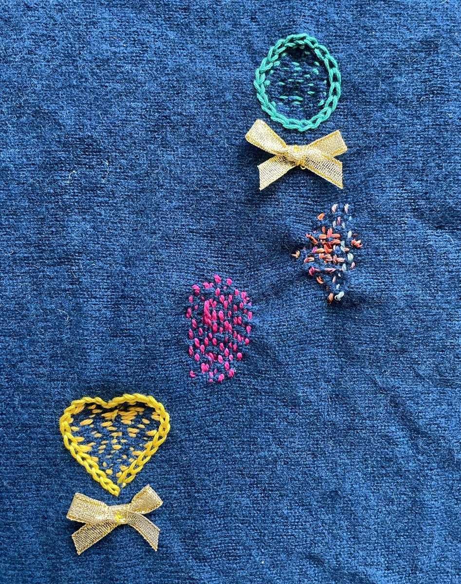 Had a fun afternoon at #StitchIt ⁦@CrewWorthing⁩ 
Thanks to Sally and Kathy for their help and wonderful conversation. 
#creativemending #repair
