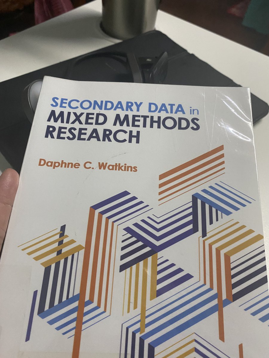 Done reading this well-written book. It is an excellent addition to my mixed methods knowledge. Will look for opportunity to apply this :) Thank you @DrDaphneWatkins