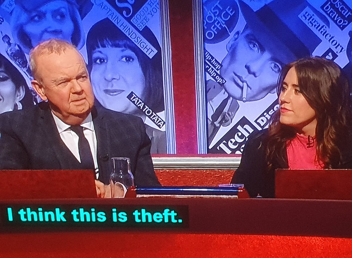 @yorksfella59 #IanHislop #Hero cheered by #HIGNFY audience 'I think this is theft' #TorySleaze #BrexitDisaster