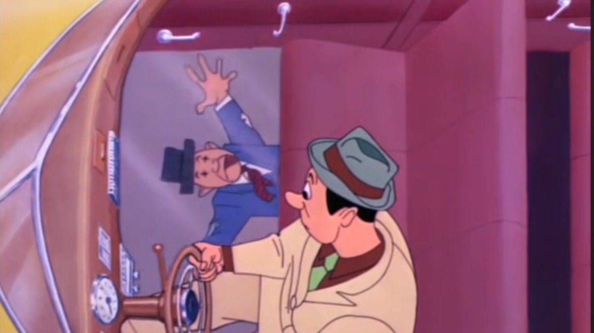 2025  Mercedes G-Wagon feature seems right out of Tex Avery:  “The Transparent Hood feature uses cameras to allow a driver to see under the body of their vehicle”
