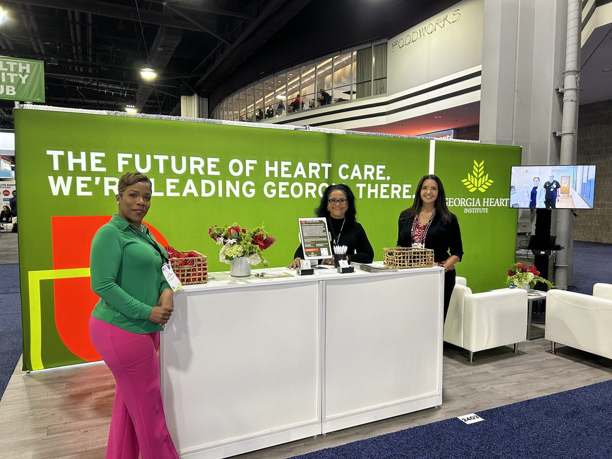 #ACC24 Stop by booth #2403 and say hello at Georgia Heart Institute! We have freebies, recruitment info, and register for our 2024 Georgia Heart & Vascular Symposium!