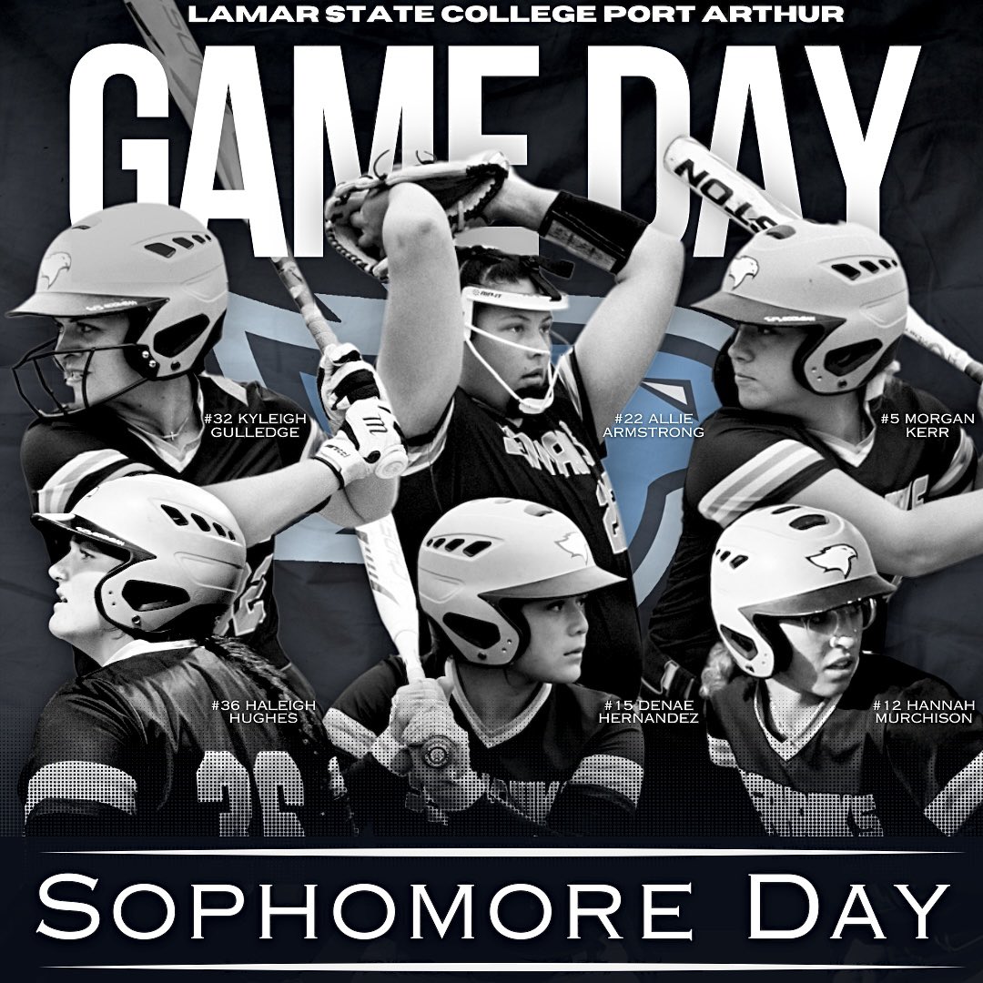 💃🏻IT’S SOPHOMORE DAY💃🏼 **Come out to Martin field today at 1:30 and 3:30 to celebrate our sophomores! Ceremony will be in between games. 🆚 Coastal Bend ⌚️ 1:00/3:30 📍 Martin Field 🖥️ lamarstateseahawks.com/sports/Seahawk… #GoSeahawks | #WingsUp