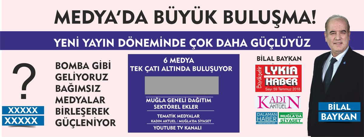 ferdabaykan48's tweet photo. ÇOK YAKINDA!
HABER, SEKTÖREL ÇALIŞMALAR, TEMATİK MEDYALAR, YOU TUBE KANALI İLE MUĞLA GENELİ ÇALIŞMALARIMIZI GENİŞLETİYORUZ. https://t.co/qwQIaAOFjy