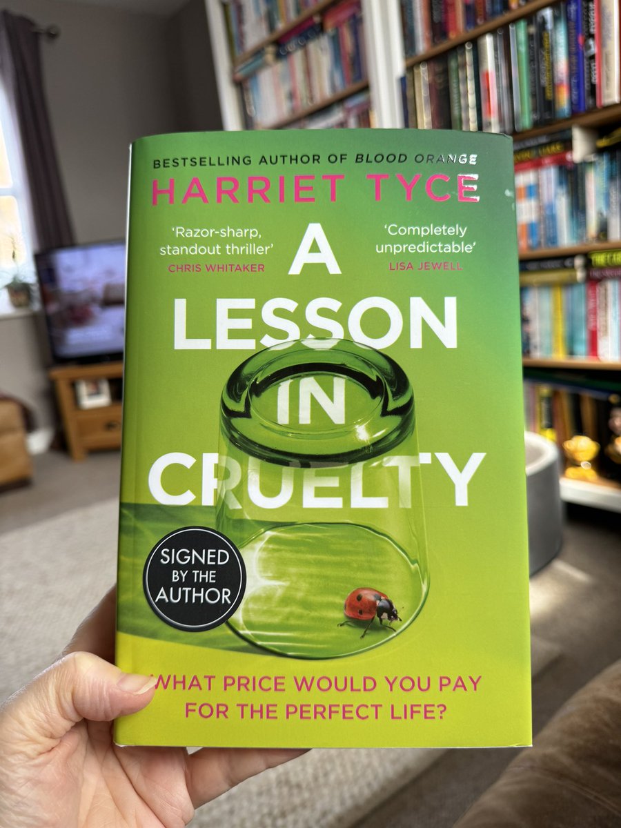 Todays book … It’s fabulous ! 🥰📚🥰#ALessonInCruelty @harriet_tyce (Published this Thursday 11/04)