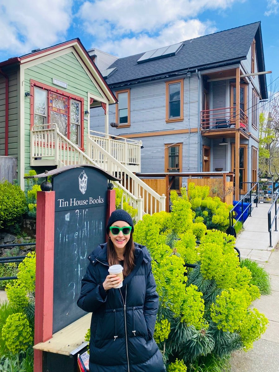 Been published by these guys for almost 7 years; finally made it to Portland for a sleepover (and to see the ACTUAL tin house)!