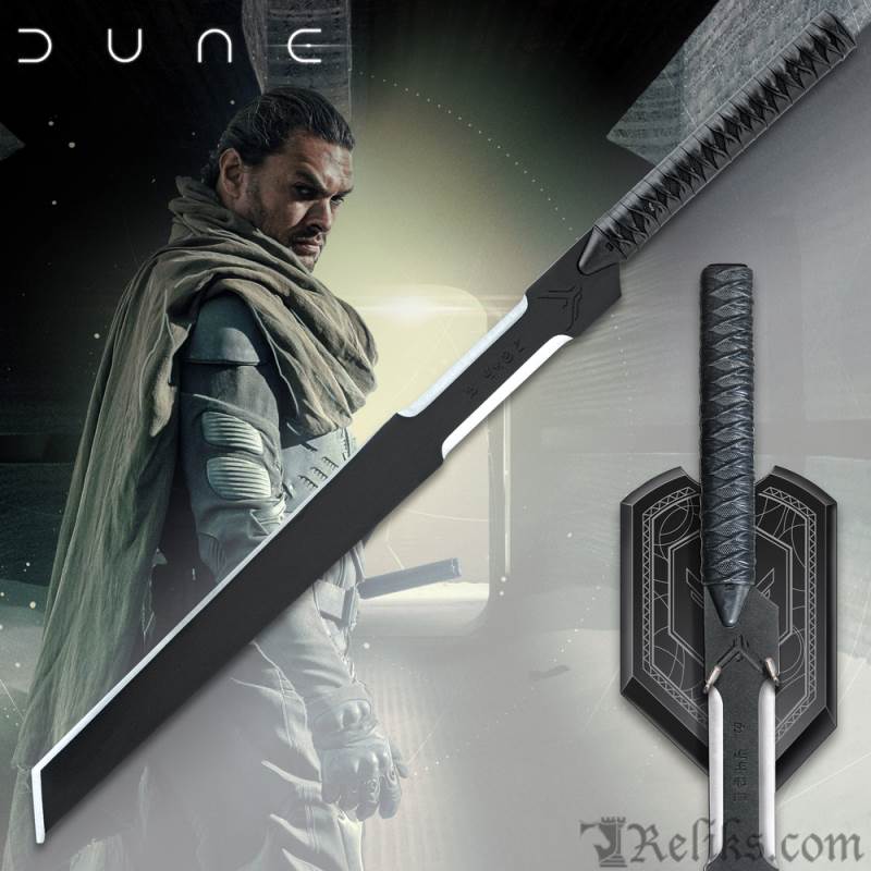 A legendary Swordmaster and virtuoso warrior, Duncan Idaho's sword! 

reliks.com/18907

#fantasyart #prop #cosplay #props #replica #movieprop #movie #larp #dune #dunemovie #dunesword #duncanidaho #duncanidahosword #virtuoso #virtuosowarrior #atreides #houseatreides #dune2