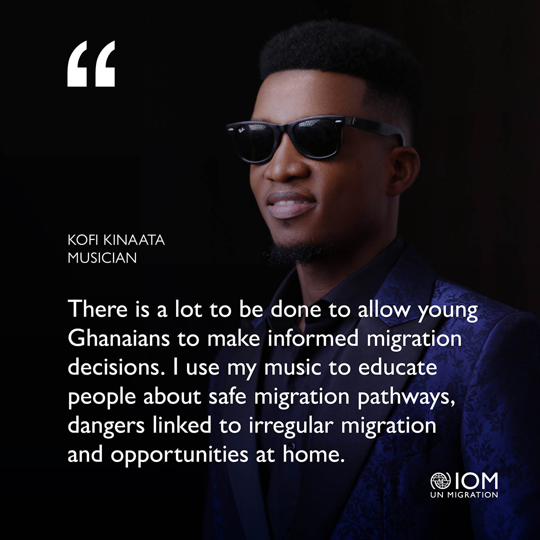 We appreciate the continued commitment of our National Goodwill Ambassador @KinaataGh to raising awareness on migration. We hope this collaboration will encourage Ghanaian youth to explore opportunities both at home and abroad.