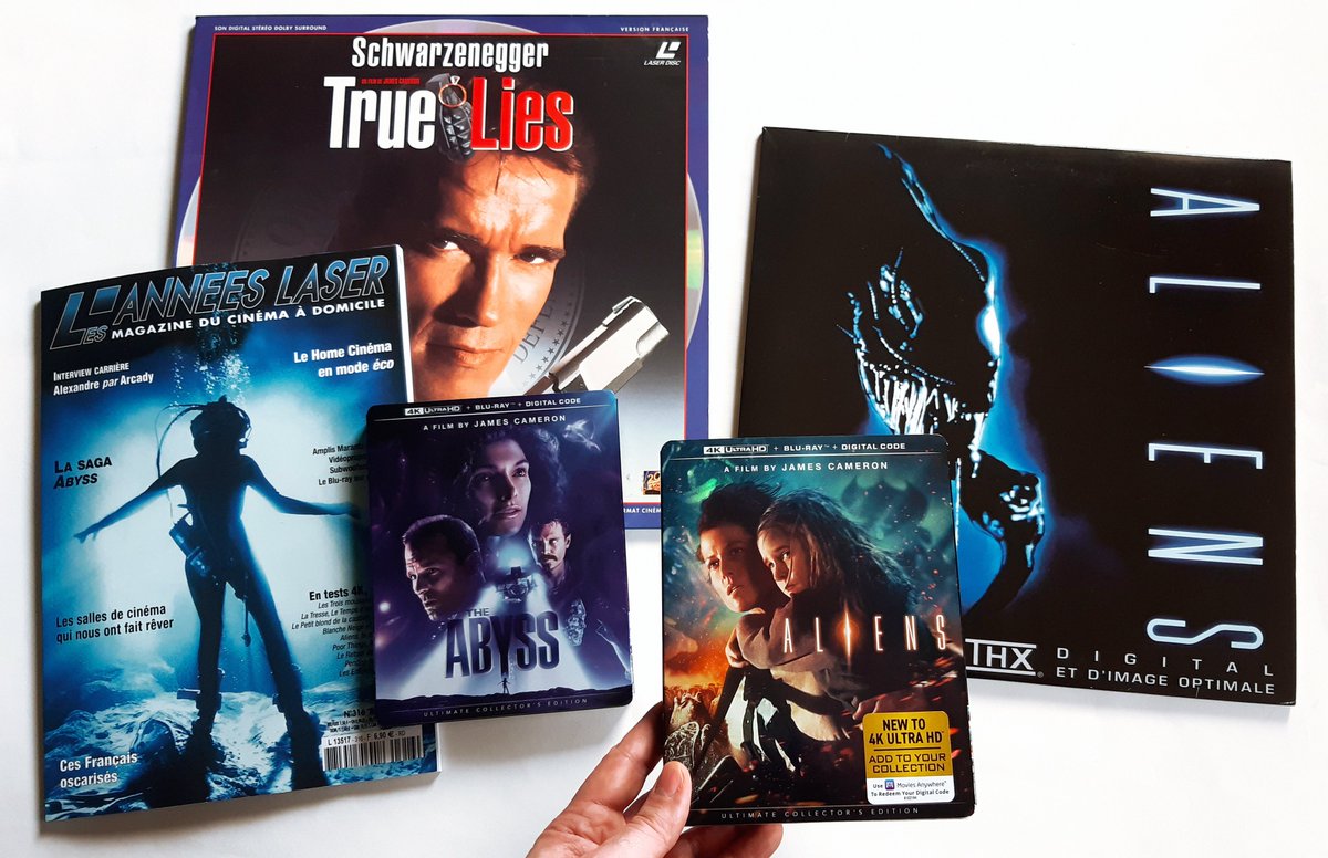 MickeyLD999's tweet image. Je passe mon week-end avec James Cameron. 👀 #Aliens #Abyss #TrueLies #4KUHD #LaserDisc #LesAnnéesLaser
