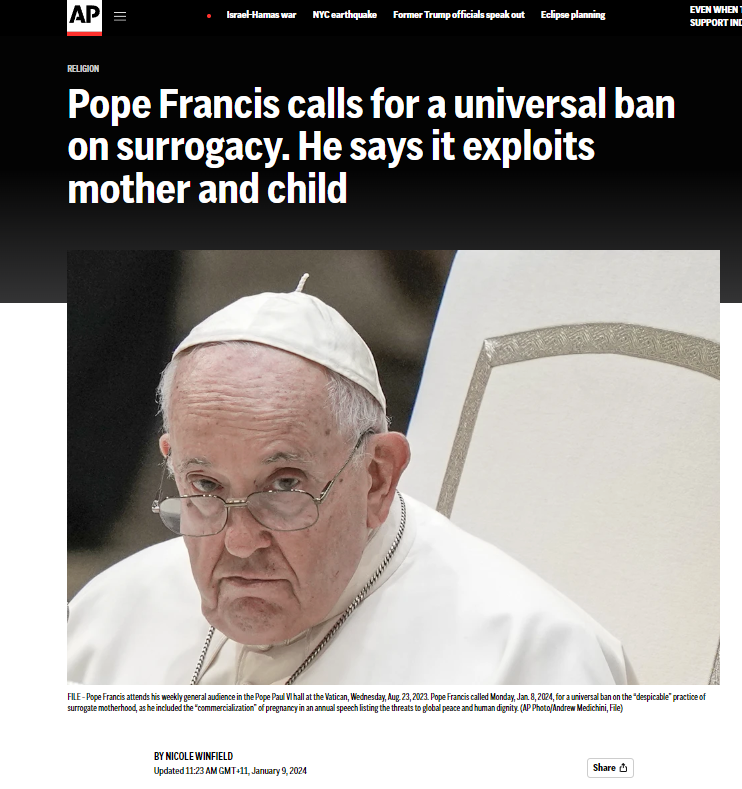 The way the media handles Pope Francis is so bizarre because if any other international figure said this they would be condemning him as a Nazi homophobe. When you agree with the media, its never a big story, its just taken for granted. But when you disagree with them, you're…