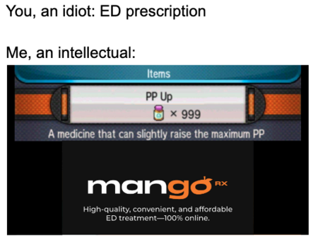 mangoceuticals's tweet photo. It's time to seriously level up your love life. 🕹️ With MangoRx! 🥭 

Each friend that you tag earns you +69pp up XP, the person to get the highest score in the next 48 hours will receive a prize! 🏆 

$MGRX #contest #giveaway #prize #game #EDhumor #ED https://t.co/YkiE2d4m4o