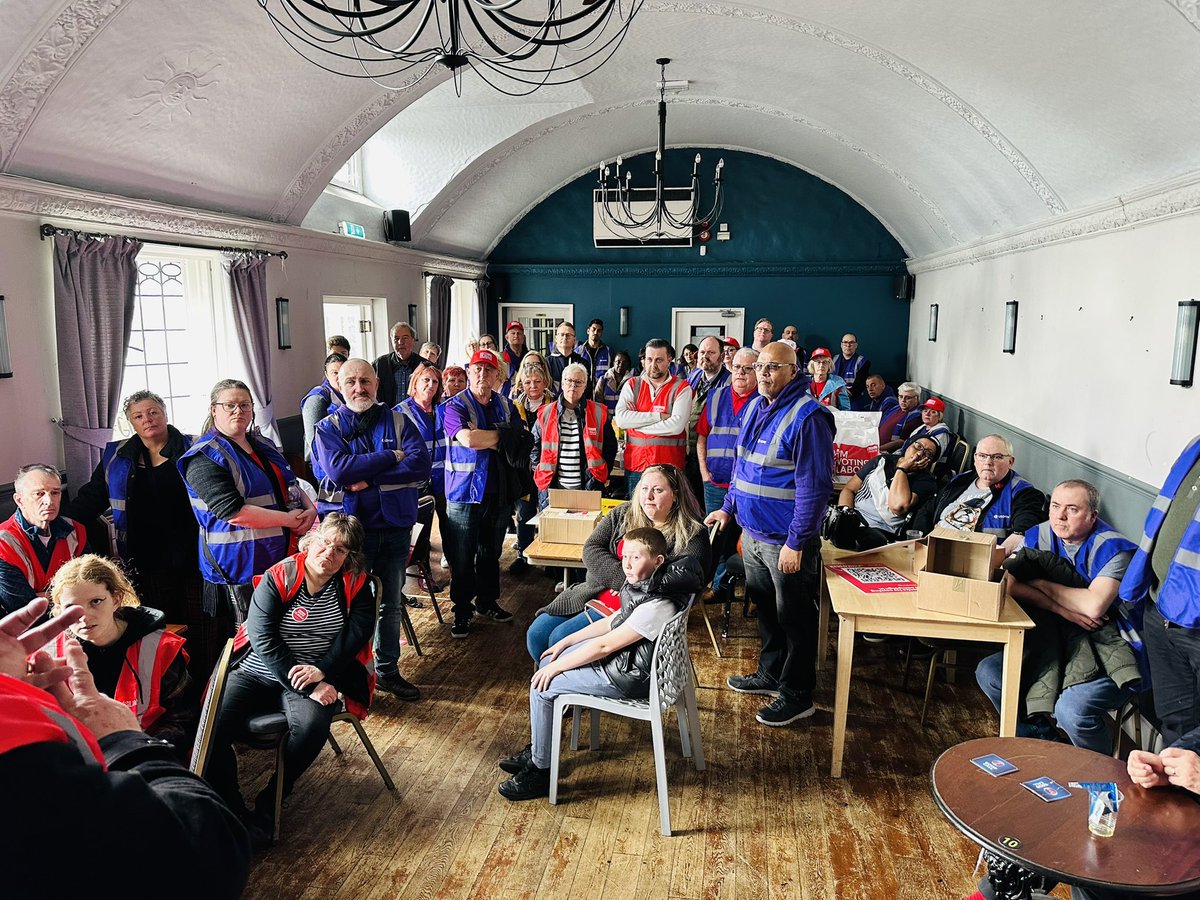 It’s time to end 14 years of Conservative chaos. Thank you to @UsdawUnion for the immense support in Gedling today. Working together we’ll deliver the fresh start Britain deserves.🌹