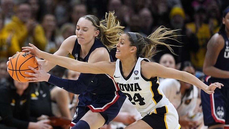 BenScottStevens's tweet photo. Gabbie Marshall believes defense wins championships:

• held Paige Bueckers to 17 pts in 40 min
• ^ 1st time in last 8 gms Bueckers scored less than 24 pts
• HUGE block vs WVU in Rd of 32
• game-winning block vs NEB in B1G Tourn Title

The unsung Hawkeyes’ hero. https://t.co/DGBla85erR