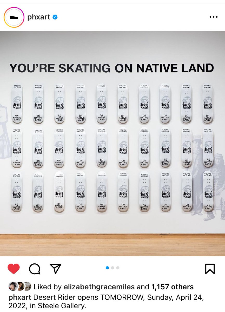 apachesk8boards's tweet image. Apache decks  in the @phxart museum 
We’re @ArtinAmerica , not your America