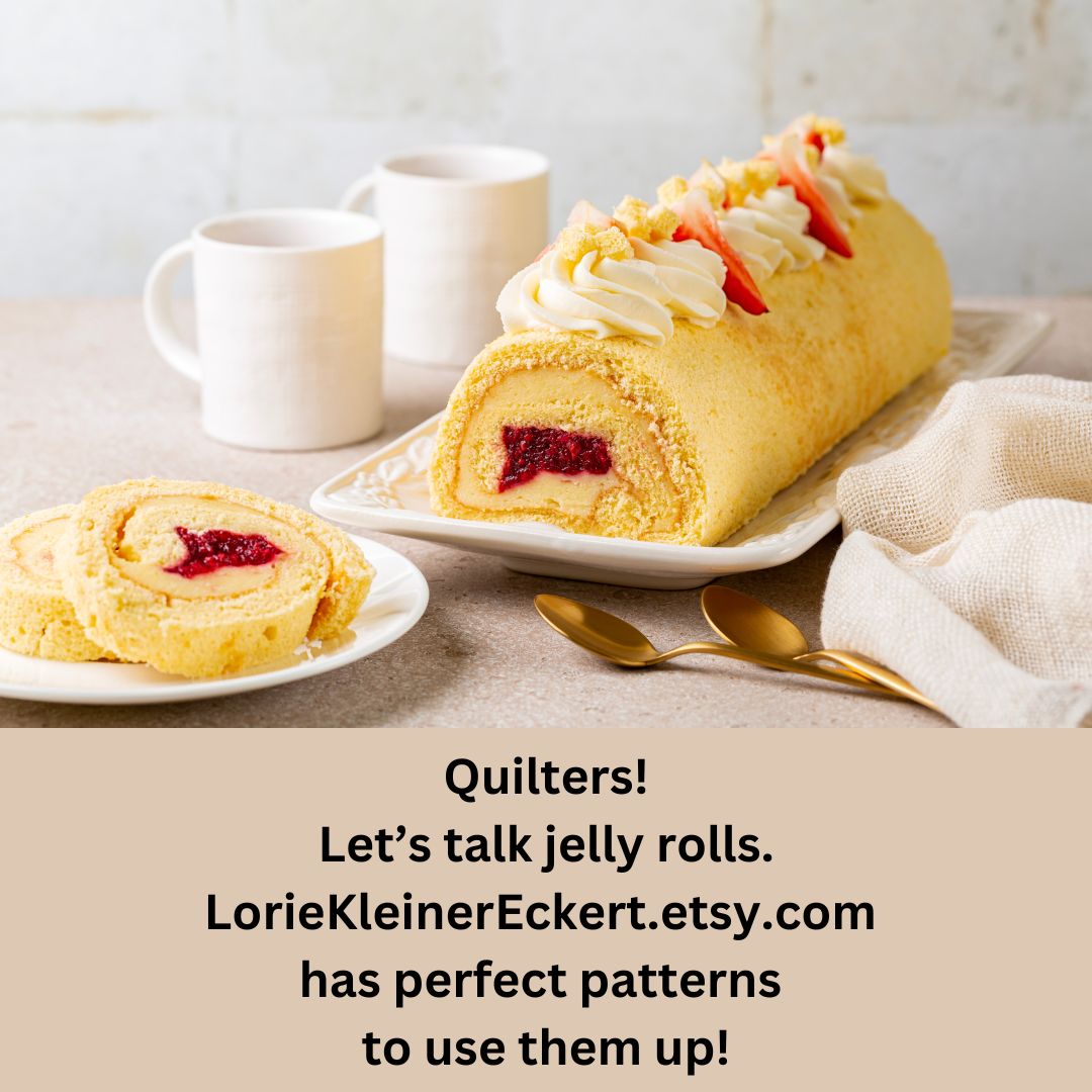 Have a jelly roll or two in your stash that you're wondering how to use? My Etsy shop has nine quilt patterns. Four are jelly roll friendly. Check it out! buff.ly/39G5w49 #EtsyFinds #Quilting