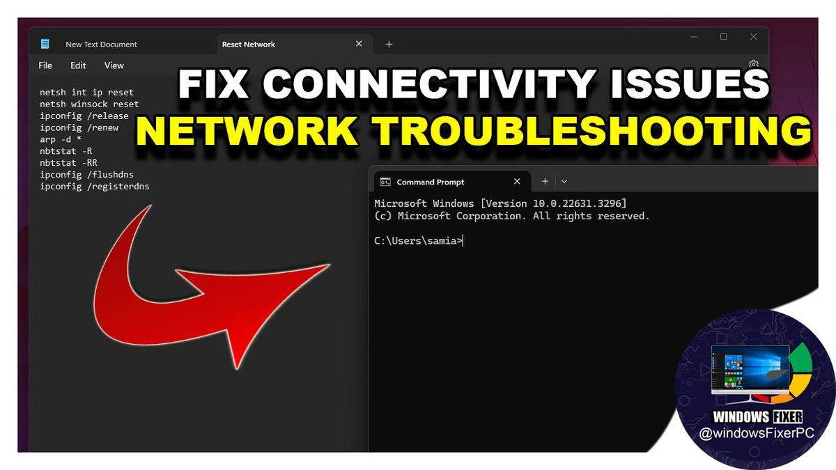 FixerWindows's tweet photo. Essential Network Troubleshooting Commands for Windows [Fix all Network ... https://t.co/YvctmeYksK via #windows10 #windows11 #internet #connectivityproblem #ptcl #gaming  #server https://t.co/uD5QXYyH2c