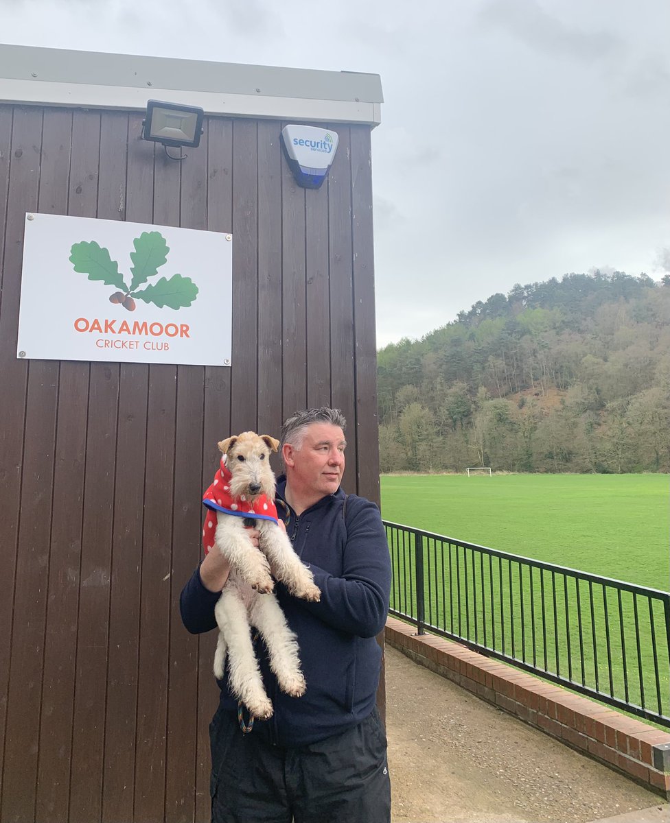 I've been out to the 🧑🏻‍🦱s favourite cricket ground ...he's excited for the new season 😀 @BumbleCricket The old pavilion is being converted into a holiday cottage - the 🧑🏻‍🦱 says he'll book it for the summer 🙄 @OakamoorCC