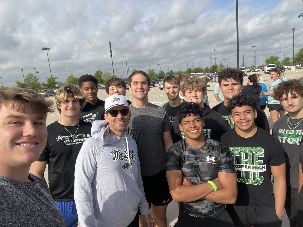 @ProsperEaglesFB in the house for the Special Olympics Fire Truck Pull. #TheShip #ProsperProud