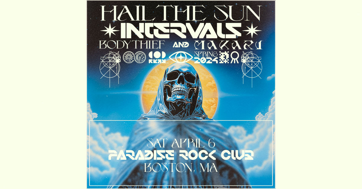 TONIGHT 📆 Hail the Sun, @Intervalsmusic, @BodyThiefband, @Makarimorph ☀️ 🎟: bit.ly/499yMyf 🚪:6PM 🎶: 7PM All ages