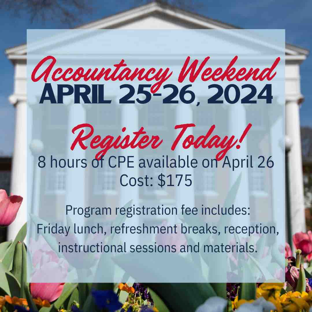 🔴🔵 𝗣𝗦𝗢𝗔 𝗔𝗟𝗨𝗠𝗡𝗜: Join us for Accountancy Weekend! 📆 April 25-26 📍 Oxford, MS Sign up TODAY! ℹ️ bit.ly/PSOAWeekend