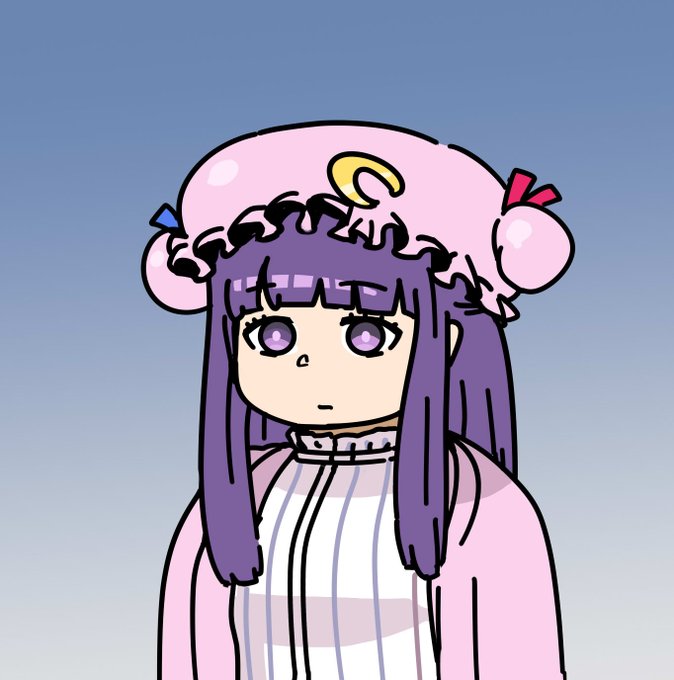 「hat ornament purple hair」 illustration images(Latest)