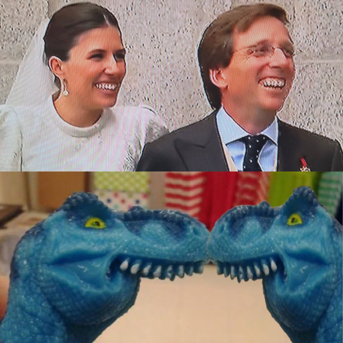 - Yo os declaro marido y mujer. Puede besar a la novia.
- Fale.