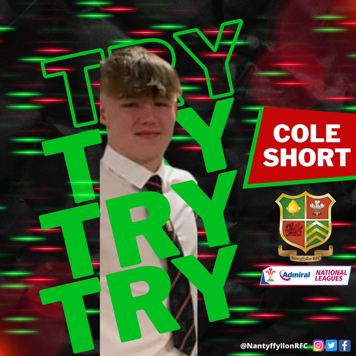 AT LAST!!! Nantys dominance in the 2nd half finally pays good as Nathan Harris and Lloyd Freeman combine to set Cole in the corner!! Tadhg misses the conversion despite an early charge from the visitors Nanty 15 Morriston 17 #UppaNant